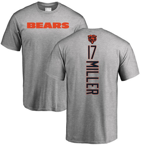 Chicago Bears Men Ash Anthony Miller Backer NFL Football #17 T Shirt->nfl t-shirts->Sports Accessory
